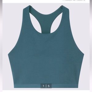 Uniqlo wireless bra active racerback blue size xs